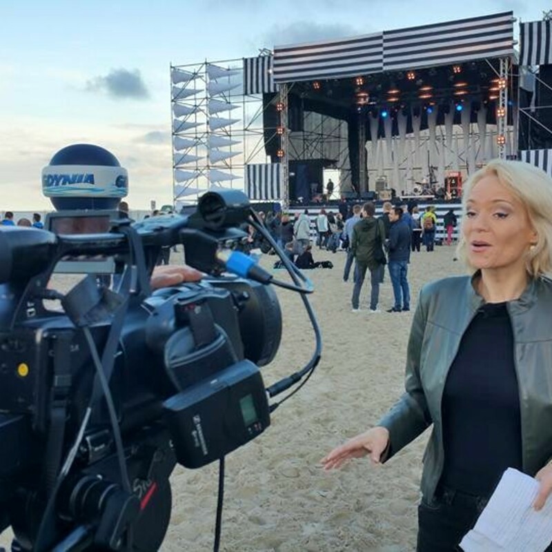 Realizacja pilota programu telewizyjnego dla BBC World News z Kasią Maderą